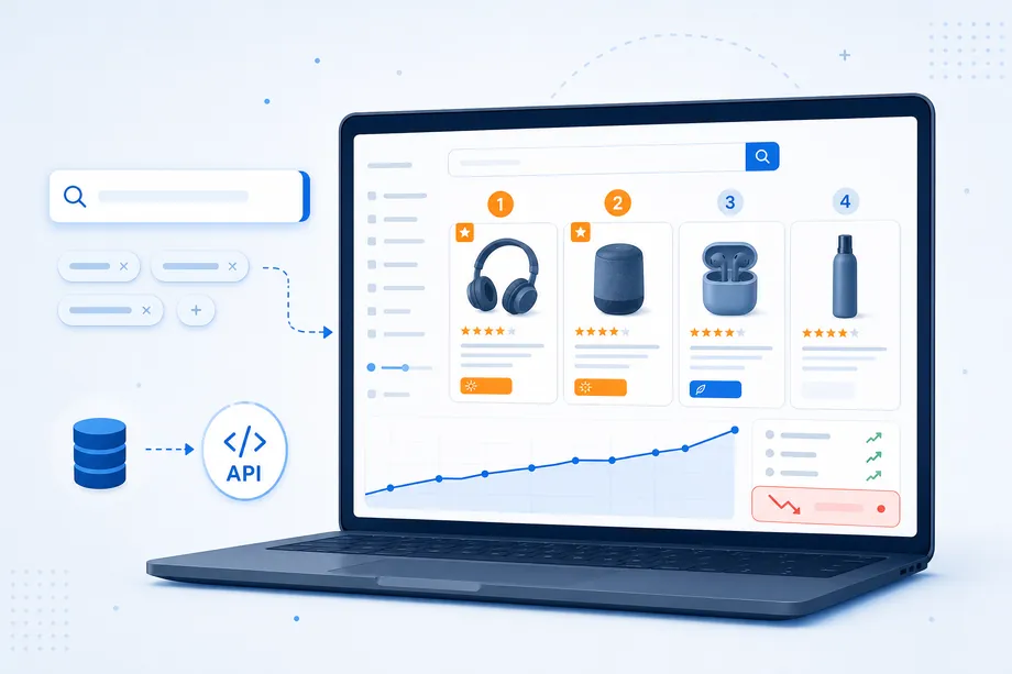 Amazon Keyword Rank Tracking with Easyparser: Monitor Search Position Over Time