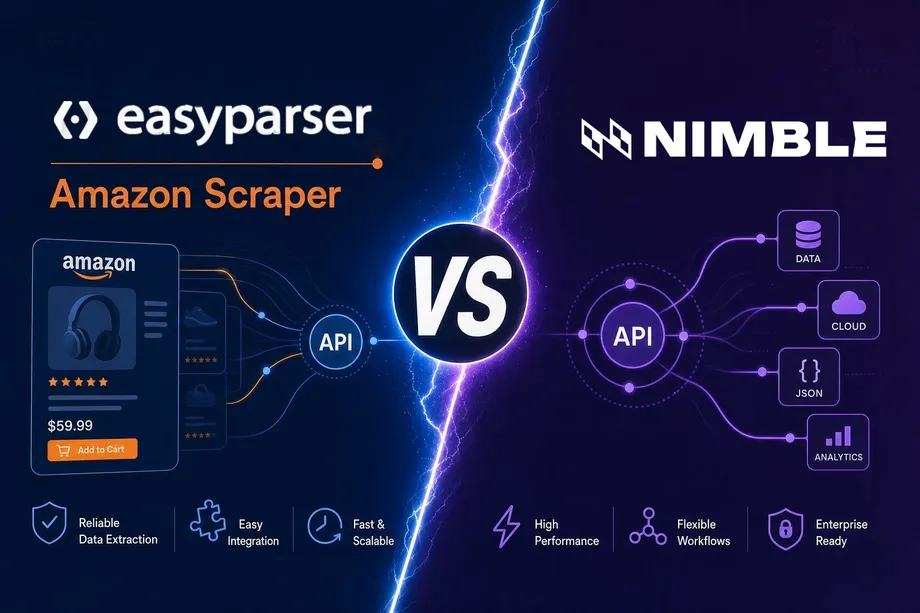 Nimble vs Easyparser: Amazon Scraping API Compared (2026)