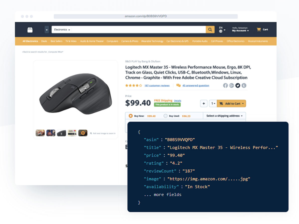 Real-Time Amazon Scraping API - Easyparser